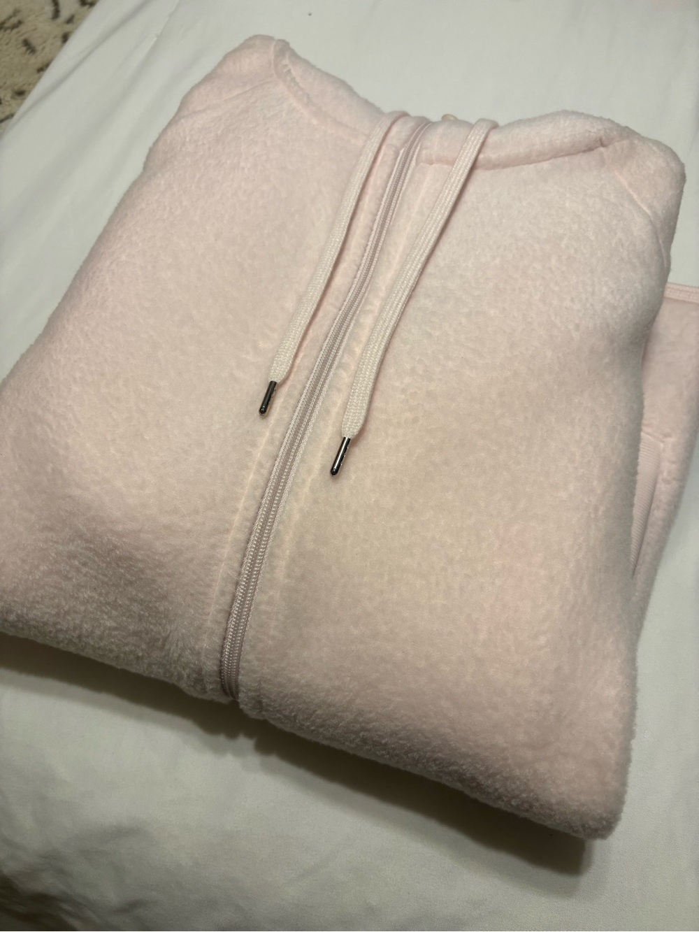 tek gear Light Pink Zip-Up Fleece Hoodie